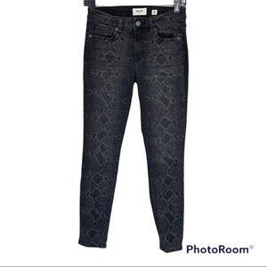 Miss Me Skinny Black Python Denim Size 25